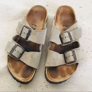 Tan Birkenstocks